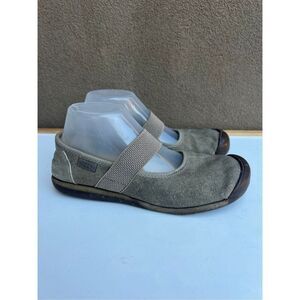 Keen Sienna Mary Jane Canvas Womens Size 8.5 Taupe Brindle Comfort Flats Shoes